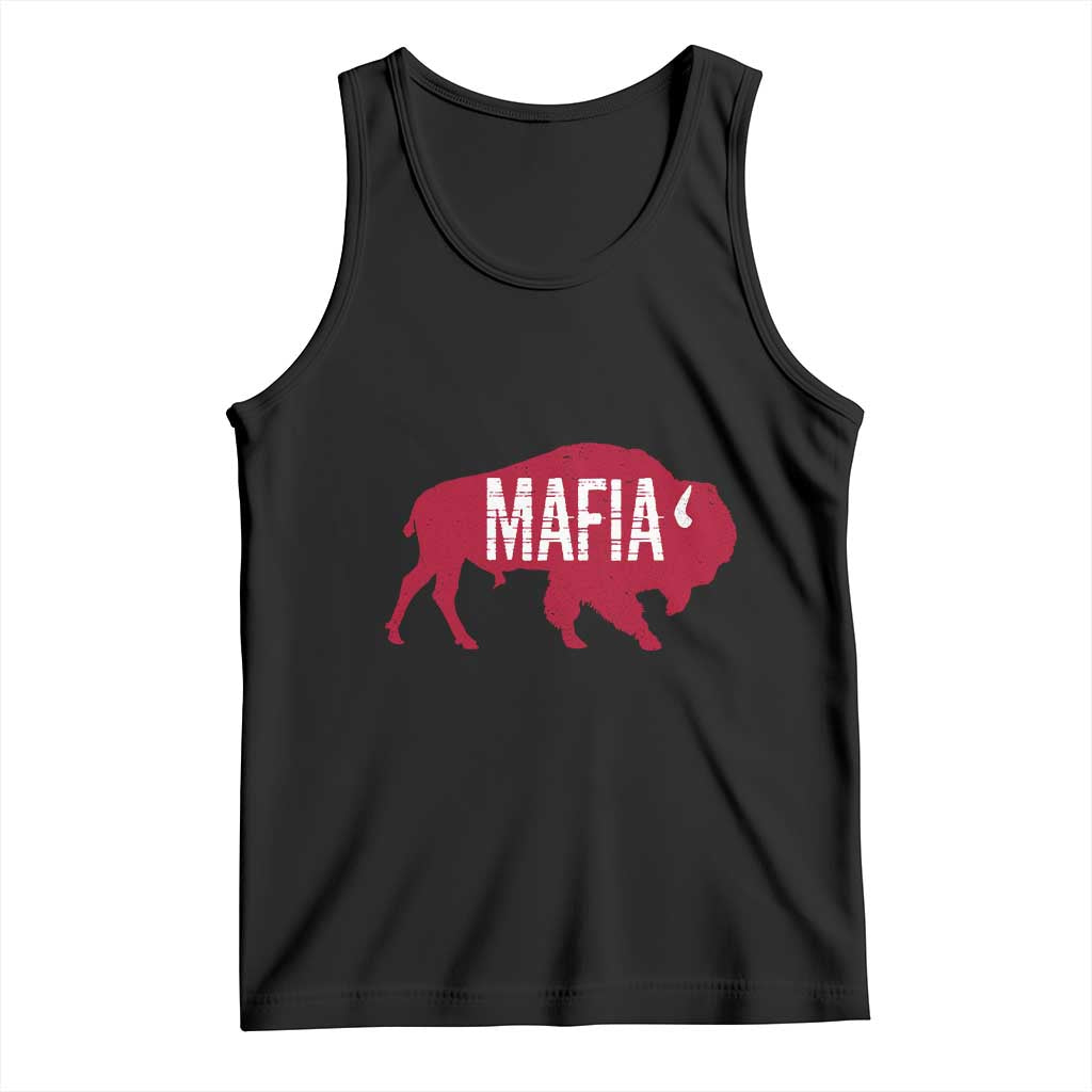 Let's Go Buffalo Tank Top Funny Mafia WNY Pride Red Buffalo