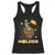 St Patricks Day Bitcoin Astronaut Racerback Tank Top Lucky Shamrock Leprechaun BTC Crypto To The Moon