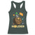 St Patricks Day Bitcoin Astronaut Racerback Tank Top Lucky Shamrock Leprechaun BTC Crypto To The Moon