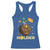 St Patricks Day Bitcoin Astronaut Racerback Tank Top Lucky Shamrock Leprechaun BTC Crypto To The Moon