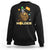 St Patricks Day Bitcoin Astronaut Sweatshirt Lucky Shamrock Leprechaun BTC Crypto To The Moon