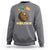 St Patricks Day Bitcoin Astronaut Sweatshirt Lucky Shamrock Leprechaun BTC Crypto To The Moon