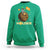 St Patricks Day Bitcoin Astronaut Sweatshirt Lucky Shamrock Leprechaun BTC Crypto To The Moon