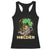 St Patricks Day Bitcoin Astronaut Racerback Tank Top Lucky Shamrock Leprechaun BTC Crypto Holder