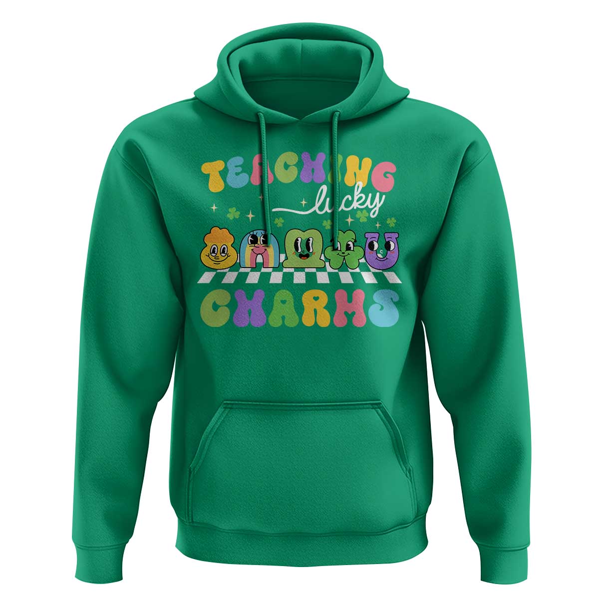 St Patricks Day Lucky Teacher Hoodie Teaching Lucky Charm Teachers