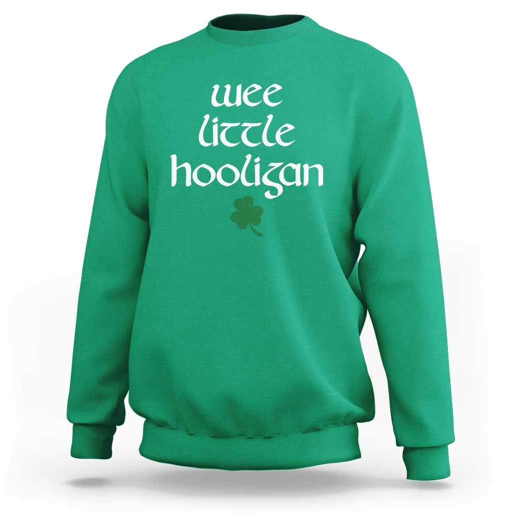 St Patricks Kids Wee Little Hooligan Sweatshirt