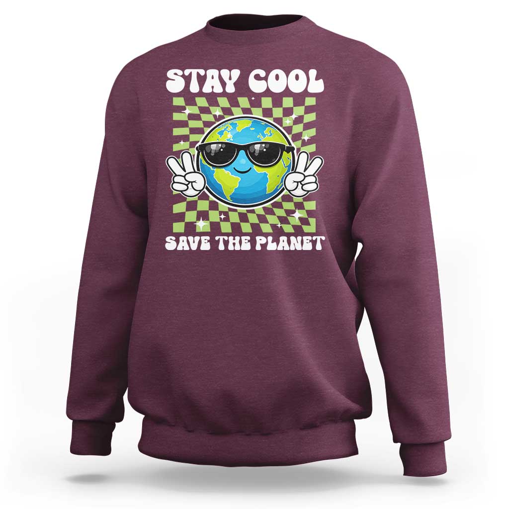Groovy Earth Day Save The Planet Sweatshirt