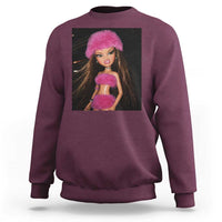 Funny Disgusting Doll Face Meme Sweatshirt Expression Hilarious Sarcastic