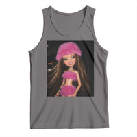 Funny Disgusting Doll Face Meme Tank Top Expression Hilarious Sarcastic