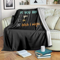80th Birthday Throw Blanket Funny Is You 80 Gift Idea 80 Year Old