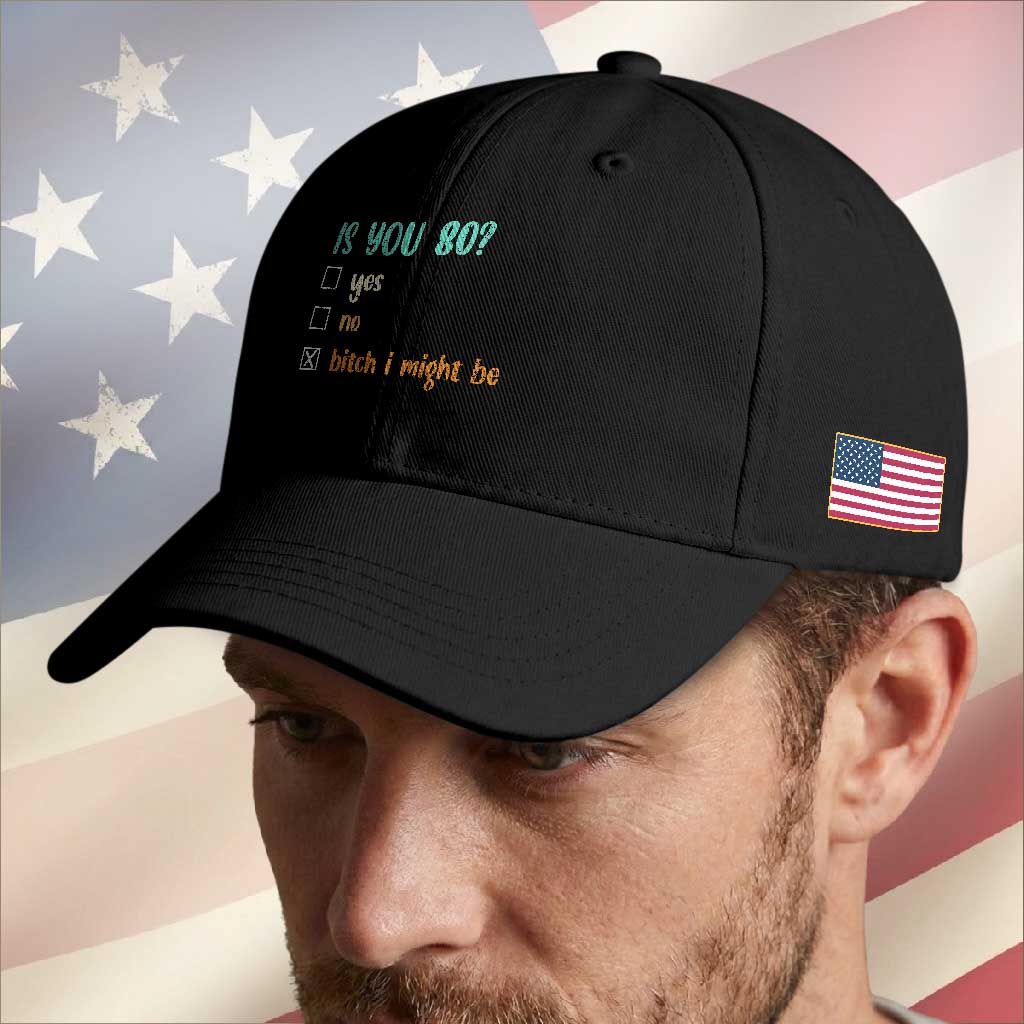 80th Birthday Baseball Cap Funny Is You 80 Gift Idea 80 Year Old