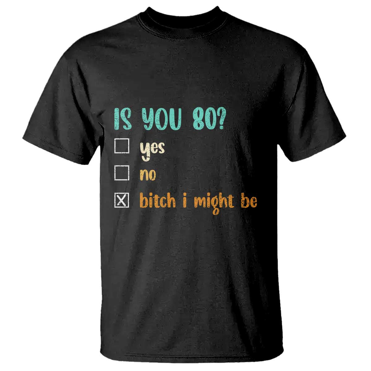 80th Birthday T Shirt Funny Is You 80 Gift Idea 80 Year Old