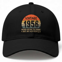 70th Birthday Baseball Cap Retro 1956 Weird Being The Same Age As Old People