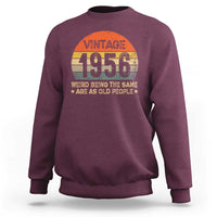 70th Birthday Sweatshirt Retro 1956 Weird Being The Same Age As Old People
