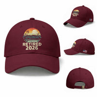 Retired 2026 Baseball Cap Vintage Retro Retirement Not My Problem Anymore