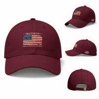 Retirement 2026 Baseball Cap Vintage Retired Not My Problem Anymore American Flag