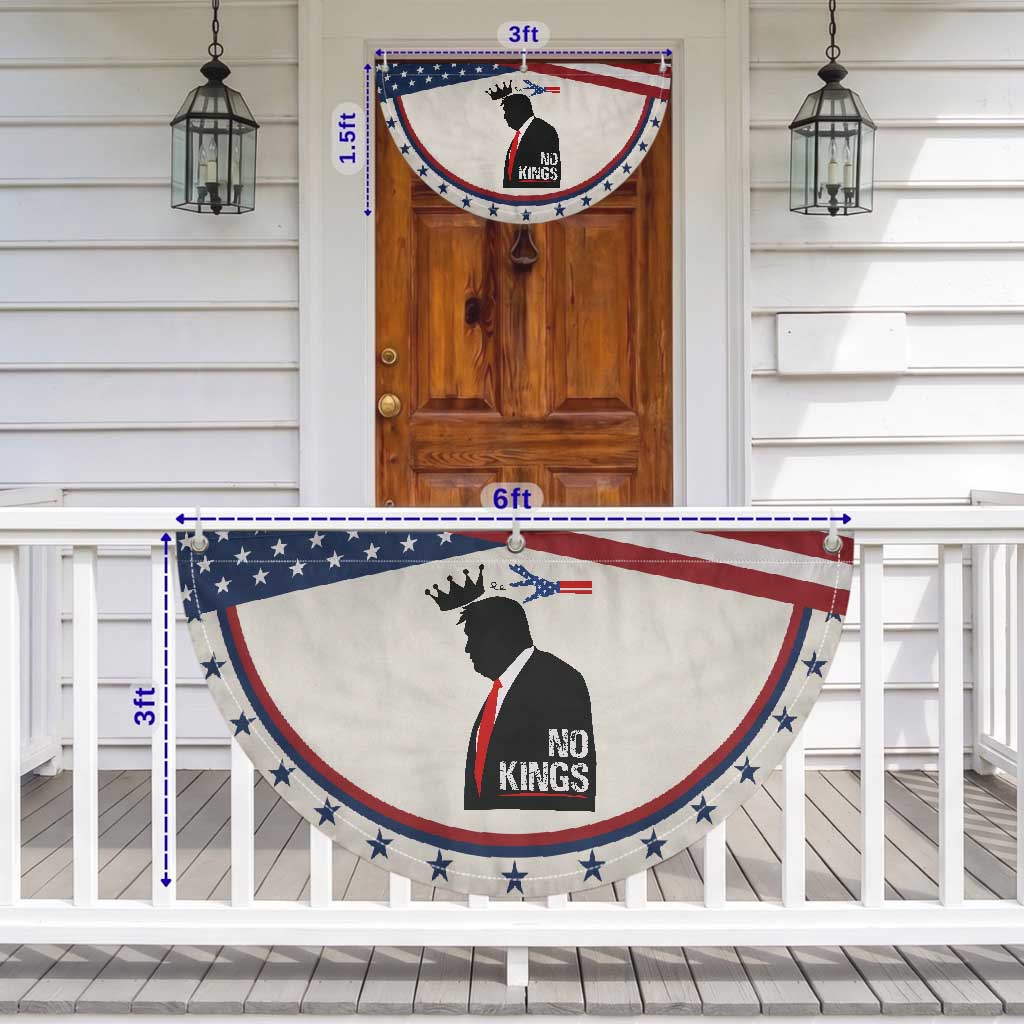 No Kings Patriotic Fan Flag Funny Resist Meme