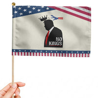 No Kings Patriotic Handheld Flag Funny Resist Meme