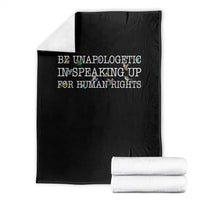 Unapologetic Speaking For Human Rights Throw Blanket Positive Message Protest Bird Diversity - Wonder Print Shop