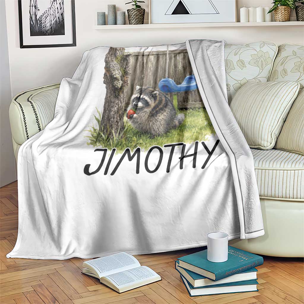 Jimothy Raccoon Throw Blanket Cute Seattle Trash Panda Viral Meme