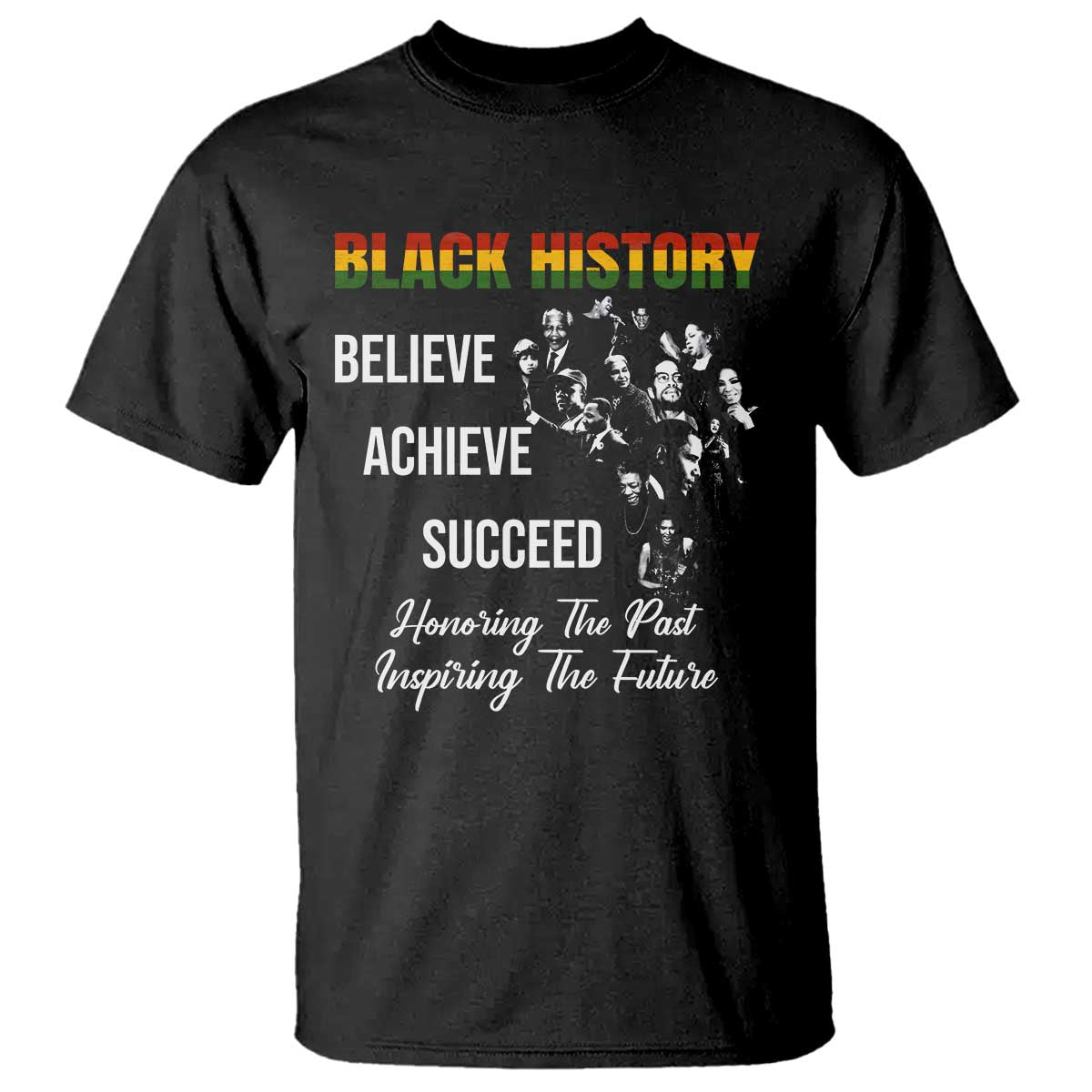 Honoring Past Inspiring Future Black History Month T Shirt