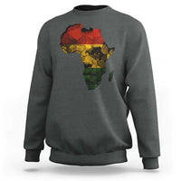 Black History Month Sweatshirt Pan African Africa Map Black Pride - Wonder Print Shop