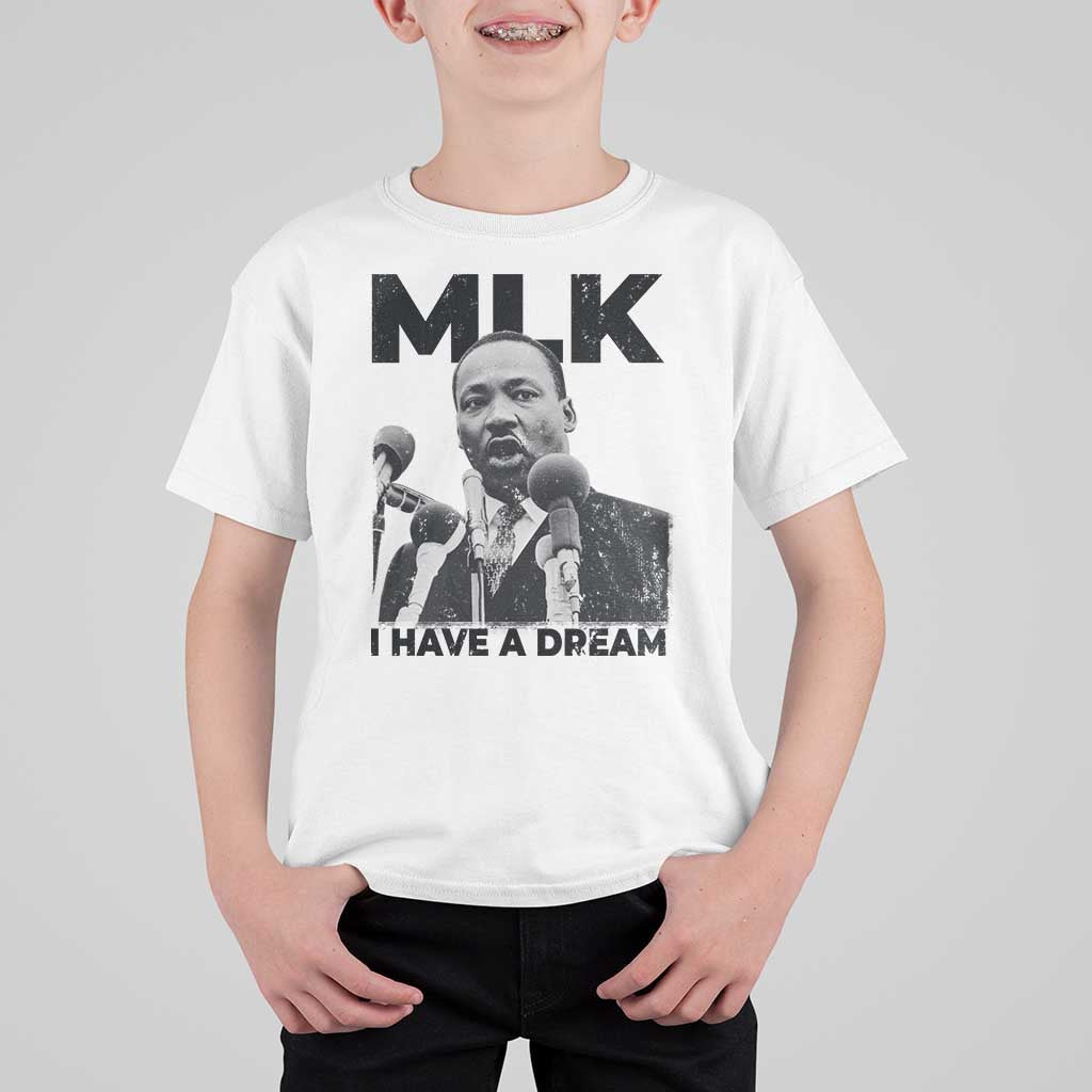 Martin Luther King T Shirt For Kid I Have A Dream MLK Black History Month