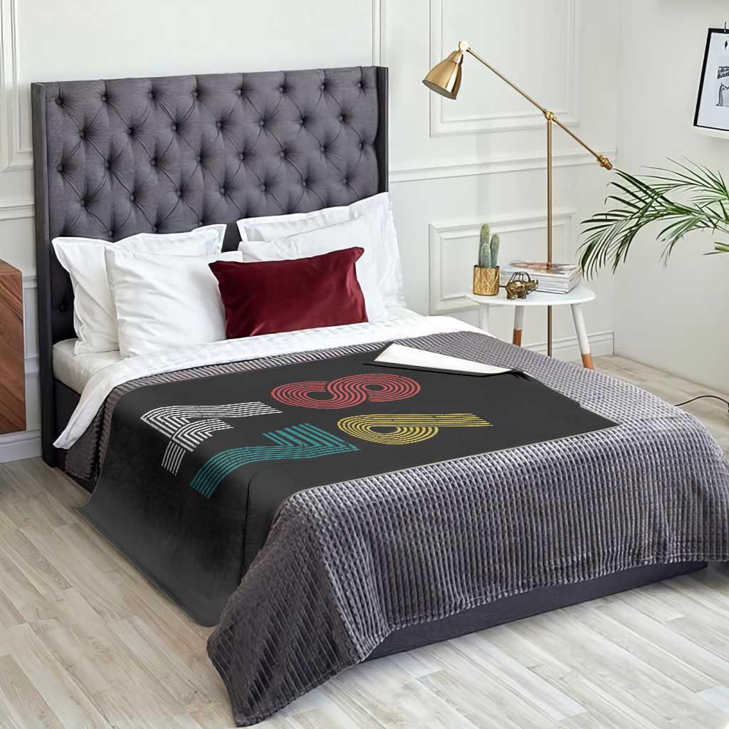 Retro 8647 Throw Blanket Classic Retro Vintage 80s Subtle FDT - Wonder Print Shop