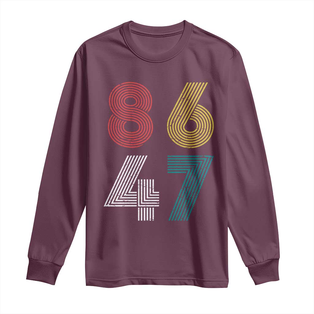 Retro 8647 Long Sleeve Shirt Classic Retro Vintage 80s Subtle FDT - Wonder Print Shop