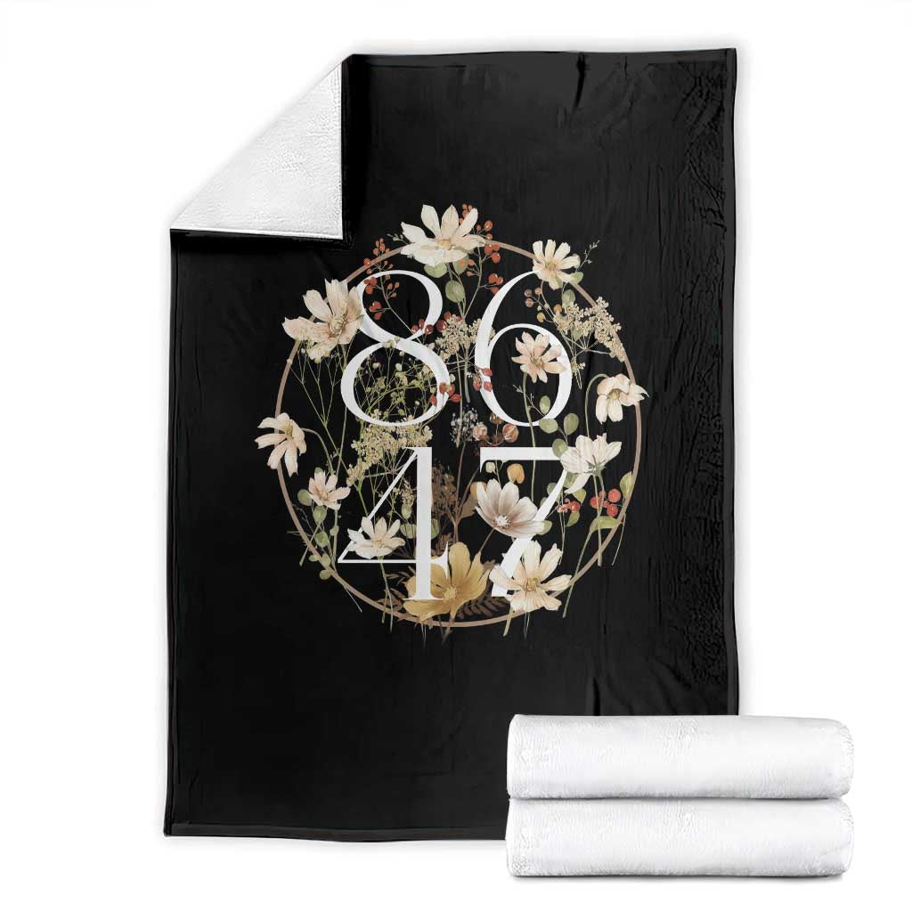 Retro 8647 Throw Blanket Subtle FDT Wild Flower Aesthetic - Wonder Print Shop