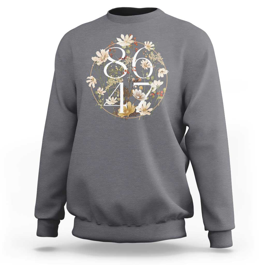 Retro 8647 Sweatshirt Subtle FDT Wild Flower Aesthetic - Wonder Print Shop