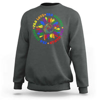 Pro Choice Women Rights Sweatshirt Equal Rights Multicolored Flowers - Wonder Print Shop