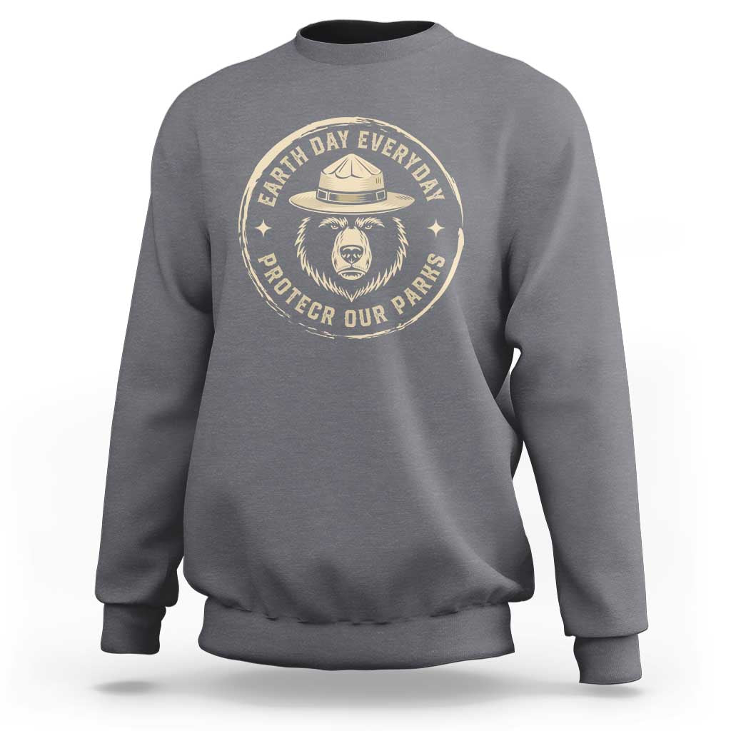 Earth Day Protect Our Parks Sweatshirt Vintage Retro Bear
