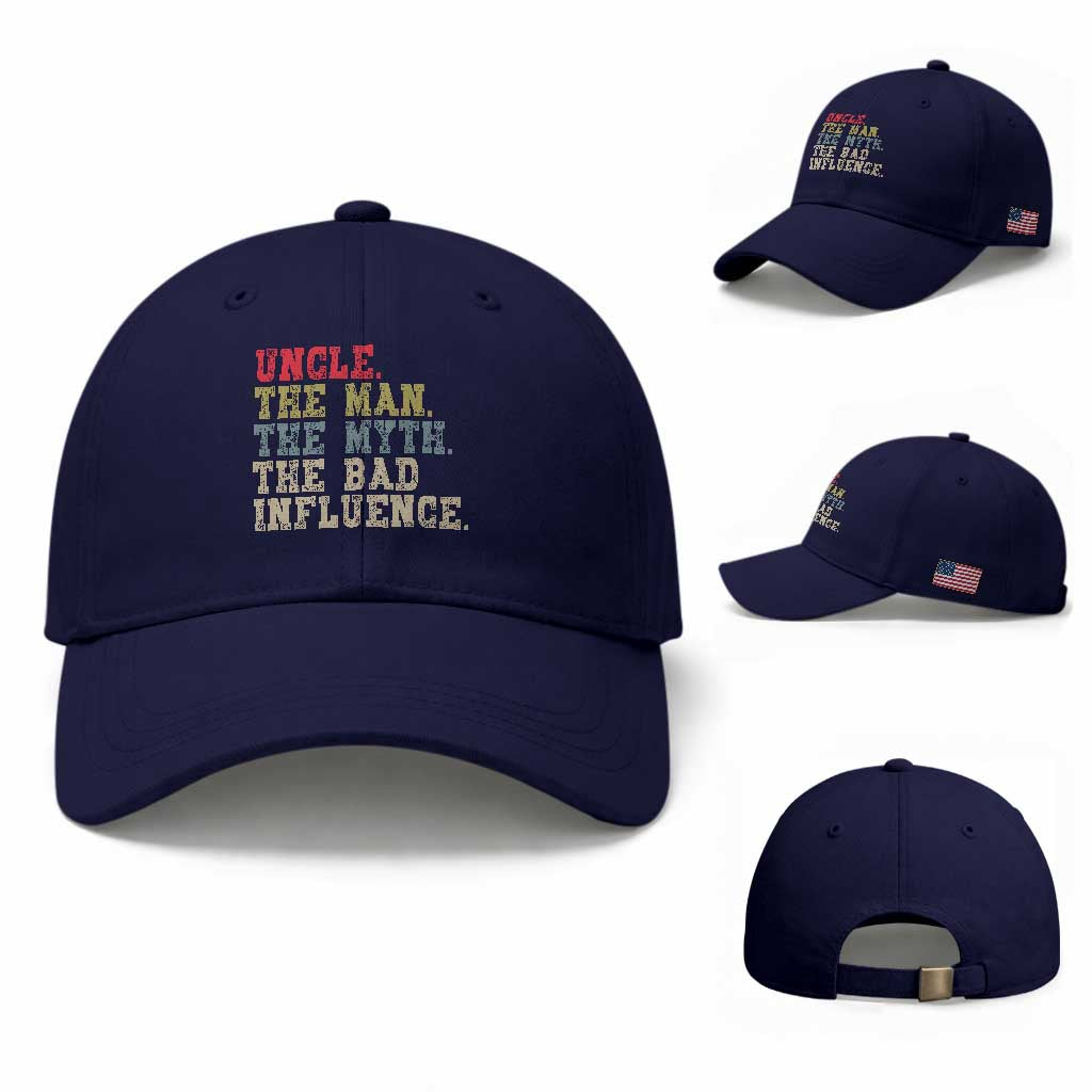 Retro Uncle Baseball Cap Best Funny Uncle Fathers Day