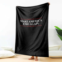 Make America Emo Again Throw Blanket Funny Goth Gothic US - Wonder Print Shop