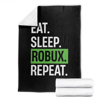 Eat Sleep Roblox Repeat Throw Blanket Funny Video Game Lovers Gamers