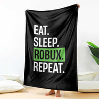 Eat Sleep Roblox Repeat Throw Blanket Funny Video Game Lovers Gamers