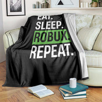 Eat Sleep Roblox Repeat Throw Blanket Funny Video Game Lovers Gamers