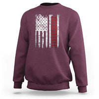 American Flag Railroad Sweatshirt Railway Workers Track Spike Graphic