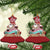 Hawaii Christmas Ornament Surfing Santa With Tattoos Aloha Christmas - Wonder Print Shop