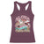 Hawaii Christmas Racerback Tank Top Surfing Santa With Tattoos Aloha Christmas