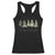 Merry and Bright Trees Racerback Tank Top Womans Holiday Coquette Tree Bow