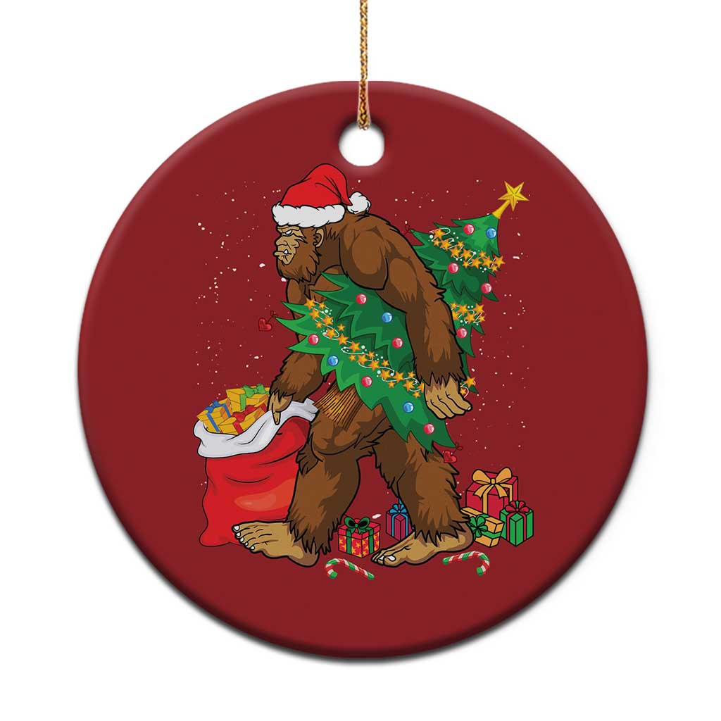 Bigfoot Christmas Christmas Ornament Believe Sasquatch Lovers Xmas Tree Lights - Wonder Print Shop