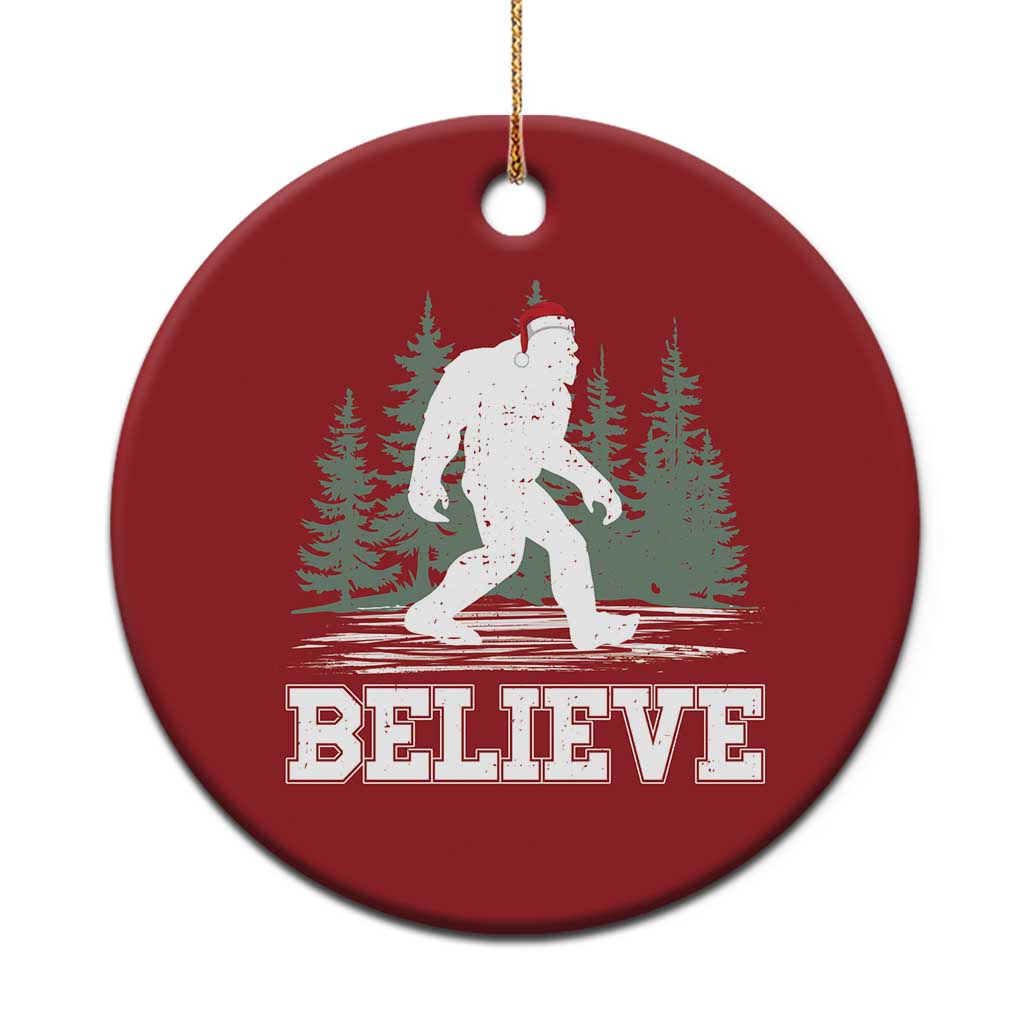 Bigfoot Xmas Christmas Ornament Funny Sasquatch Believe Lovers Gifts - Wonder Print Shop