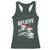 Alien And Bigfoot Christmas Racerback Tank Top