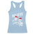 Alien And Bigfoot Christmas Racerback Tank Top