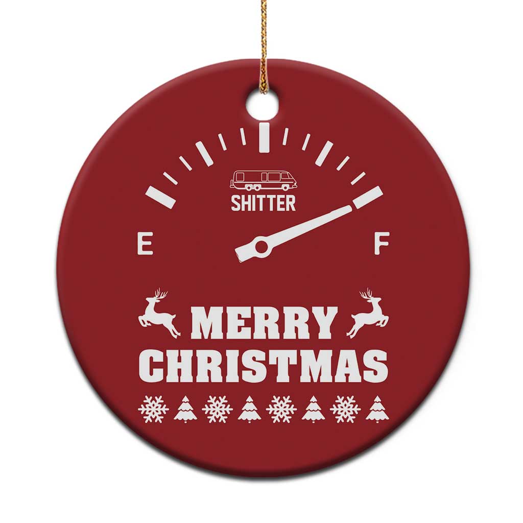 Merry Christmas Shitter's Full Christmas Ornament Funny Ugly Christmas Sweater - Wonder Print Shop