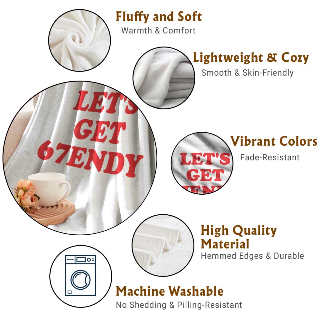 Let's Get Sendy 67 Throw Blanket Funny 6 7 Six Seven 6 7endy Meme - Wonder Print Shop