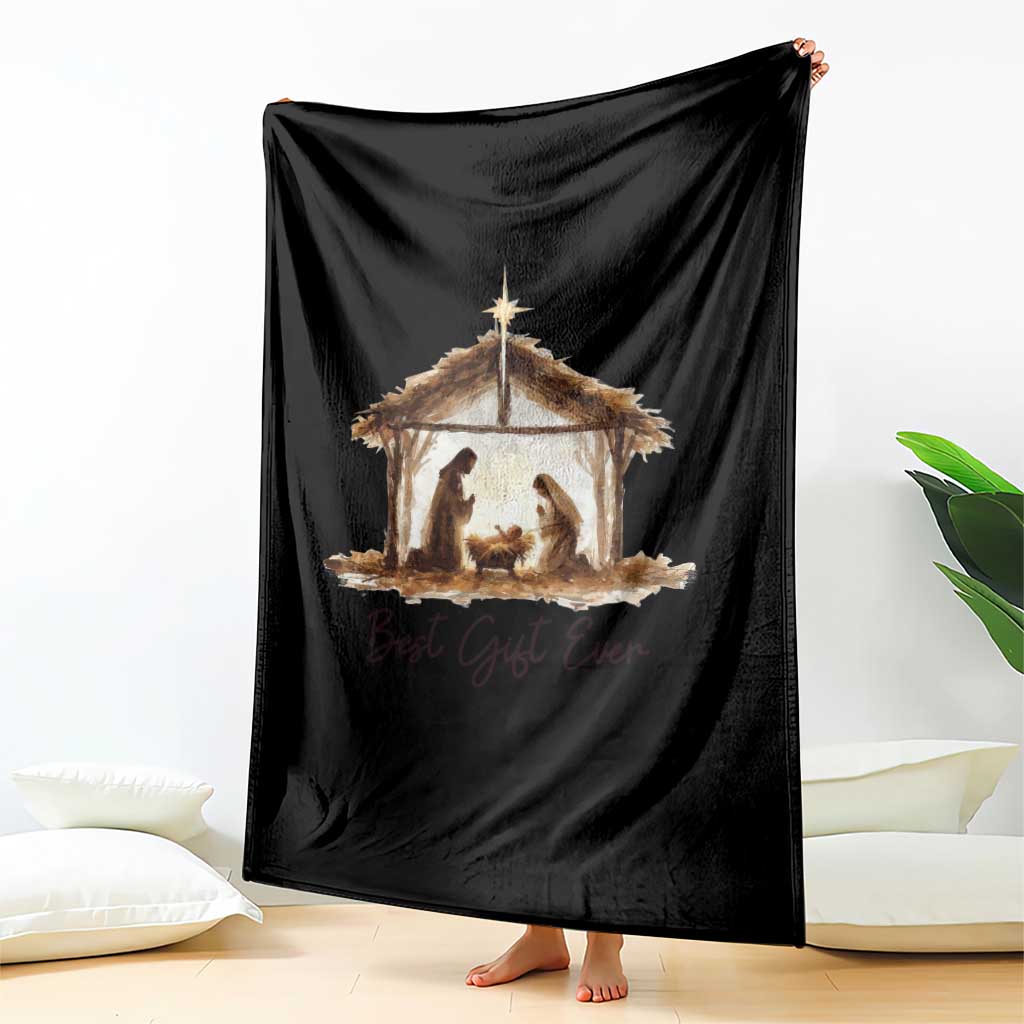 Nativity Scene Throw Blanket Christian Christmas Jesus Best Gift Ever - Wonder Print Shop
