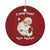 Santa Christmas Ornament Vintage I Saw That You Naughty - Wonder Print Shop